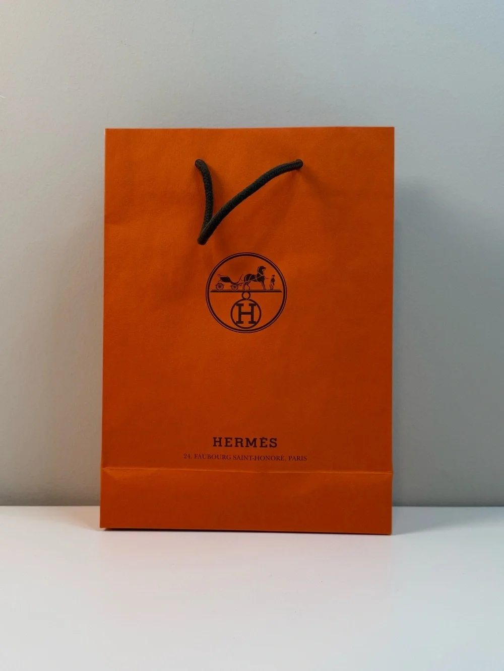 Hermès Orange Shopping Gift Bag Ribbon Luxury Boutique Packaging Set